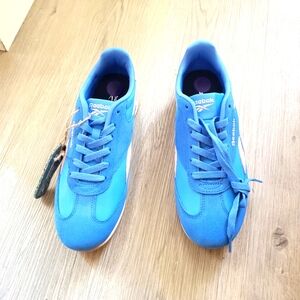 Reebok Forte Lounger Sneakers Womens 8.5 Vibrant Blue White Ortholite Retro